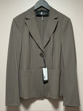 Luisa Cerano Taupe Blazer NWT Sz 42